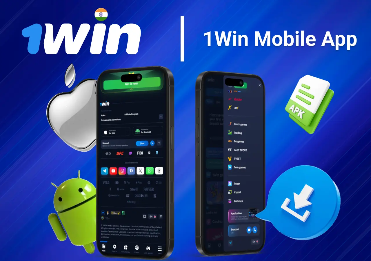 mobile app displayed on iOS and Android devices, showcasing easy navigation